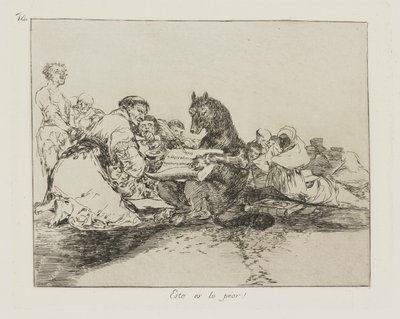 Ez a legrosszabb! (Ez a legrosszabb!), pl. 74 A háború katasztrófái című sorozatból alkotó: Francisco de Goya