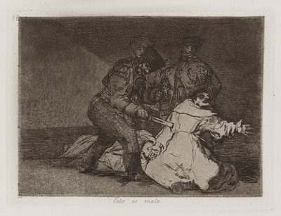 Ez Bad, 46. tábla a The Disasters of War-ból alkotó: Francisco de Goya