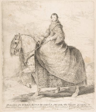 Bourbon Izabella, Spanyolország királynője és IV. D. Fülöp felesége Isabel de Borbon, Reyna de Esp..., 1778. alkotó: Francisco de Goya