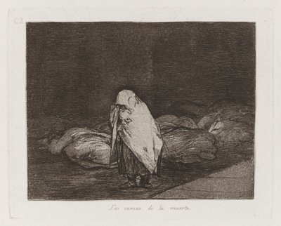 The Beds of Death, 62. tábla a The Disasters of War-ból alkotó: Francisco de Goya