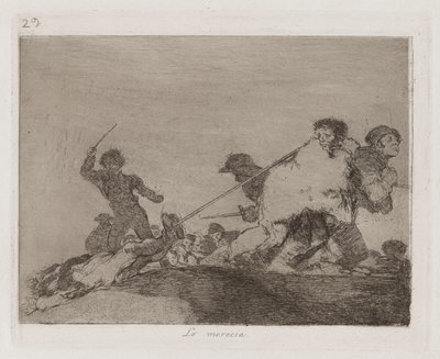 Megérdemelte, 29. tábla a The Disasters of War-ból alkotó: Francisco de Goya