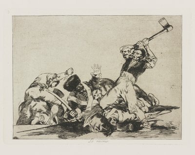 Ugyanaz (Ugyanaz), pl. 3. A háború katasztrófái című sorozatból alkotó: Francisco de Goya