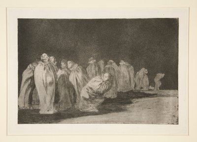 The Sacks (Men in Sacks), pl. 8 a Példabeszédek sorozatból alkotó: Francisco de Goya