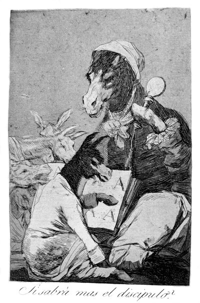 Talán a tanuló nem tud többet, 1799 alkotó: Francisco de Goya