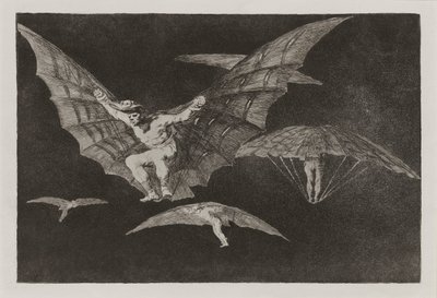 Modo de volar (A repülés módja), más néven Donde hay ganas hay ma?a (Where There) alkotó: Francisco de Goya