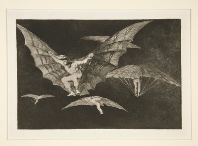 Repülésmód (A Way of Flying), pl. 13 a Példabeszédek sorozatból alkotó: Francisco de Goya