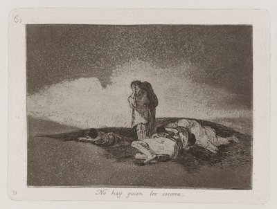 Nincs, aki segítsen rajtuk, 60. tábla a The Disasters of War-ból alkotó: Francisco de Goya