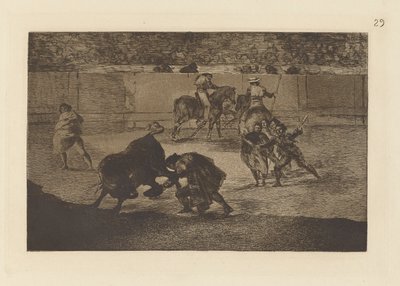 Pepe Illo bevágja a bikát (Pepe Illo Making the Pass of the alkotó: Francisco de Goya