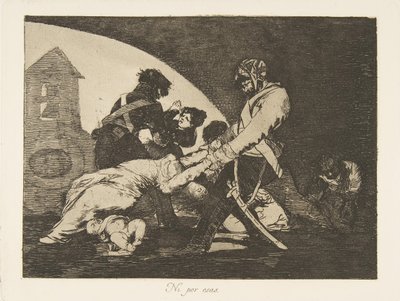 11. tábla a The Disasters of War Los Desastres de la Guerra-ból: Ezek sem. Ni..., 1810. alkotó: Francisco de Goya