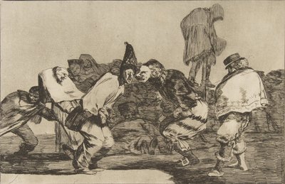 14. tábla a Disparatesből: Carnival Folly, kb. 1816-23, 1864-ben megjelent. alkotó: Francisco de Goya