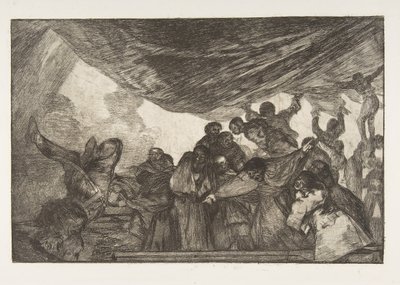 15. tábla a „Disparates”-ből: Clear Folly, kb. 1816-23, 1864-ben megjelent. alkotó: Francisco de Goya