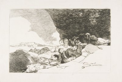 23. tábla a The Disasters of War Los Desastres de la Guerra: Ugyanaz máshol című filmből. ..., 1810. alkotó: Francisco de Goya