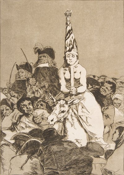 24. tábla Los Caprichosból: Semmit sem lehetett tenni It Nohubo remedio., 1799. alkotó: Francisco de Goya