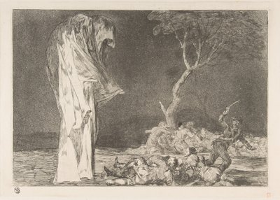 2. tábla a Disparates: Folly of Fear, kb. 1816-23 megjelent kb. 1848. alkotó: Francisco de Goya
