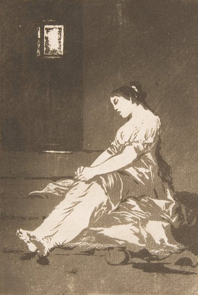 32. tábla Los Caprichosból: Mert fogékony volt., 1799. alkotó: Francisco de Goya