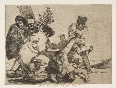 33. tábla a „The Disasters of War” Los Desastres de La Guerra-ból: „Mi..., 1810, 1863. alkotó: Francisco de Goya