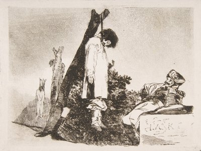 36. tábla a „The Disasters of War”-ból The Disasters of War: „Nem [ebben az esetben] eit..., 1810. alkotó: Francisco de Goya