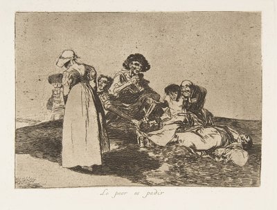 55. tábla a The Disasters of War Los Desastres de la Guerra-ból: Th..., 1811-12, 1863. alkotó: Francisco de Goya