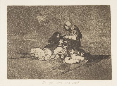 59. tábla a The Disasters of War Los Desastres de la Guerra-ból: Wh..., 1811-12, megjelent 1863. alkotó: Francisco de Goya
