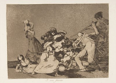 5. tábla a „The Disasters of War” Los Desastres de la Guerra-ból: „És t..., 1810, 1863. alkotó: Francisco de Goya