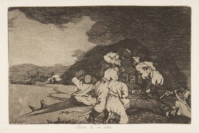 6. tábla a „The Disasters of War” Los Desastres de la Guerra-ból: „It ser..., 1810, 1863. alkotó: Francisco de Goya