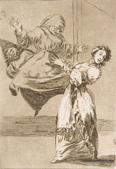 74. tábla Los Caprichosból: Dont scream, stupid No grites, tonta, 1799. alkotó: Francisco de Goya