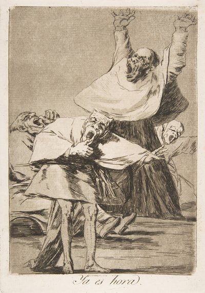 80. tábla Los Caprichosból: Ideje van Ya es hora., 1799. alkotó: Francisco de Goya