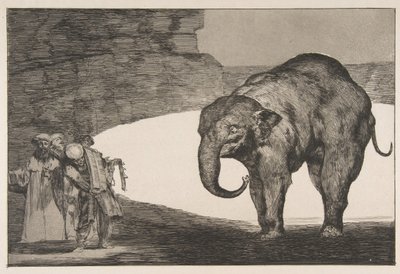 C. tábla a Disparatesről: Animal Folly, kb. 1877 előtt megjelent 1816-23. alkotó: Francisco de Goya