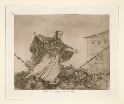 Szakadjon a zsinór, pl. 77 A háború katasztrófáiból alkotó: Francisco de Goya