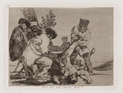 Mi [sic] van még tennivalója? (Mit lehet még tenni?), 33. tábla a The Disasters of War-ból alkotó: Francisco de Goya