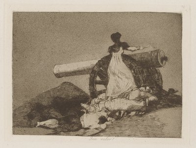 Micsoda érték! (Micsoda bátorság!), pl. 7. A háború katasztrófái című sorozatból alkotó: Francisco de Goya