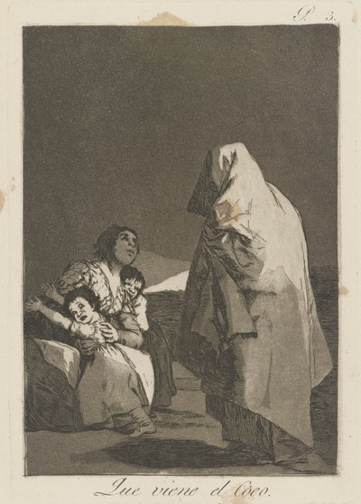 Hogy jön az őrült (Here Comes the Bogey-Man.), pl. 3 a The Caprices sorozatból alkotó: Francisco de Goya