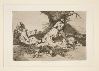 Kihasználják (They Make Use of Them), pl. 16. A háború katasztrófáiból alkotó: Francisco de Goya
