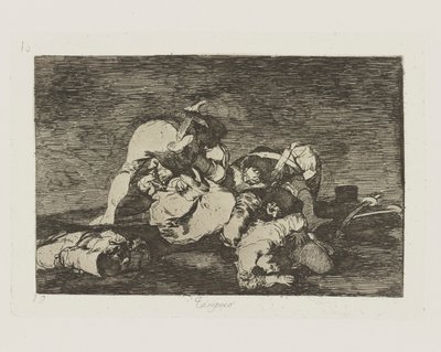 Egyáltalán nem. (Sem [Ne tegye ezeket] sem.), pl. 10 a The Disasters of War sorozatból alkotó: Francisco de Goya