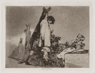 Egyik sem ([ebben az esetben] sem), 36. tábla a The Disasters of War-ból alkotó: Francisco de Goya