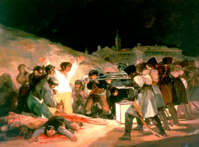 „Az 1808. május 3-i lövöldözés”, 1814 alkotó: Francisco de Goya