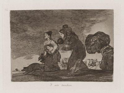 És ez is, 45. tábla a háború katasztrófáiból alkotó: Francisco de Goya