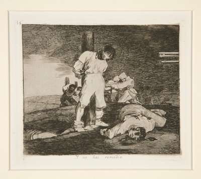 Y no hai [sic] remedio (And There alkotó: Francisco de Goya