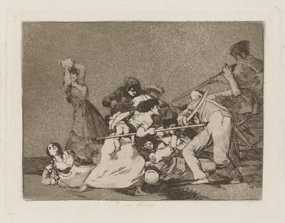Y son fieras (And They Are Like Wild Beasts), pl. 5 a Los desastres de la guerra (A háború katasztrófái) sorozatból alkotó: Francisco de Goya