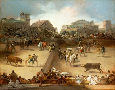 Bikaviadal egy megosztott gyűrűben alkotó: Francisco de Goya