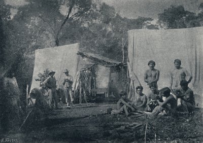 Guaranys táborlátogatás, 1895 alkotó: Francisco Henszler