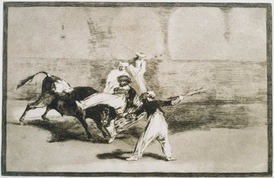 Egy mór, akit a bika fogott el... La Tauromaquiából alkotó: Francisco de Goya