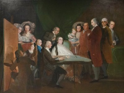 A csecsemő Bourbon Don Luis családja alkotó: Francisco Jose de (school of) Goya