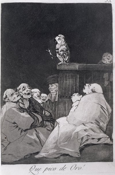 193-0082153 Micsoda aranycsőr!, „Los caprichos” 53-as tányérja alkotó: Francisco Jose de Goya y Lucientes