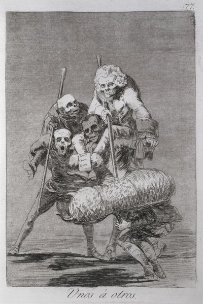 193-0082177 Mit tesz az ember a másikkal, a „Los caprichos” 77. táblája alkotó: Francisco Jose de Goya y Lucientes