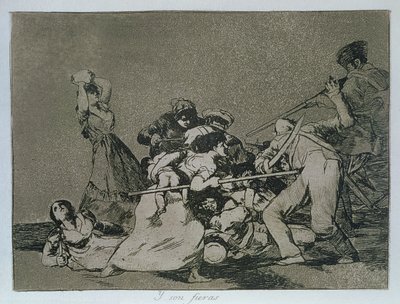 193-0082186 És olyanok, mint a vadállatok, a "The Disasters of War" 5. táblája alkotó: Francisco Jose de Goya y Lucientes