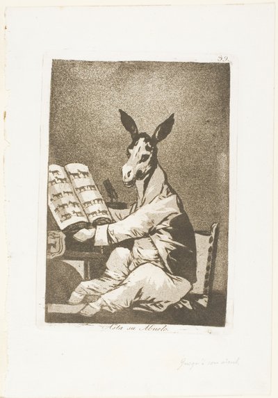 És ilyen volt a nagyapja is, 39. lemez Los Caprichosból alkotó: Francisco Jose de Goya y Lucientes