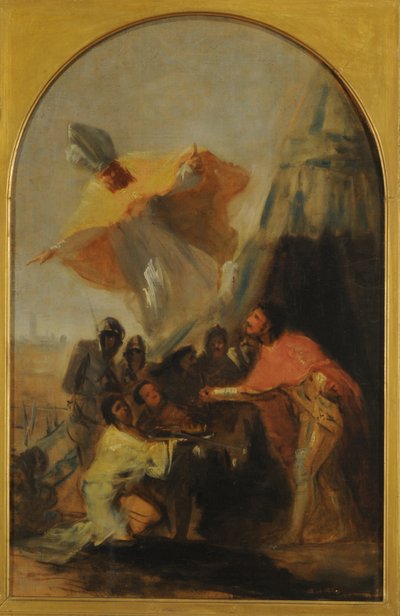 Szent Isodoro megjelenése Szent Fernando királynak elölről alkotó: Francisco Jose de Goya y Lucientes