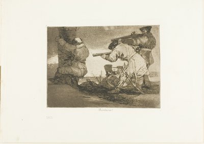 Barbárok!, 38. lemez a The Disasters of War-ból alkotó: Francisco Jose de Goya y Lucientes