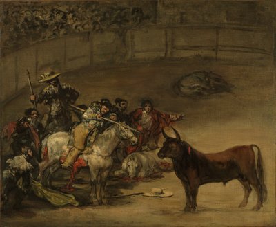 Bikaviadal, pálcák szerencséje alkotó: Francisco de Goya